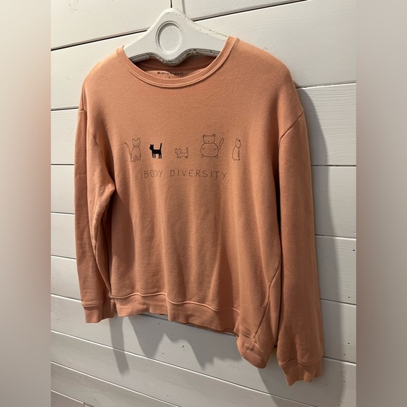 📍🧡Mimi & August Sweatshirt – “Body Diversity” – Peach – Size L - Picture 6 of 7